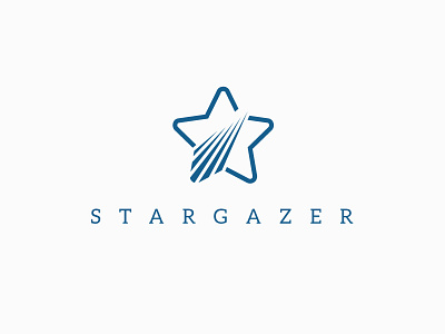 Stargazer identity logo minimalistic star symbol