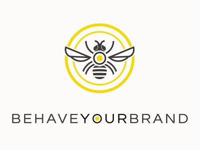 behaveyourbrand logo design bee branding design elegant honey icon insect logo minimalistic nature