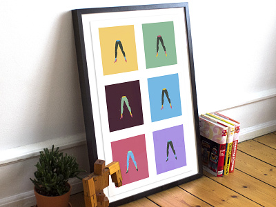 Magical Legs print impression abstract art artsy color colorful graphic design illustration impression mock up print visual what