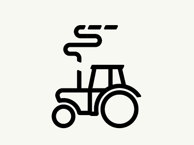 Tractor graphicdesign icon illustration inktober minimalistic