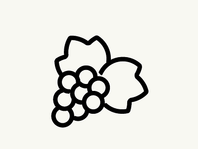 Grapes art design digital graphicdesign inktober minimalistic pictogram