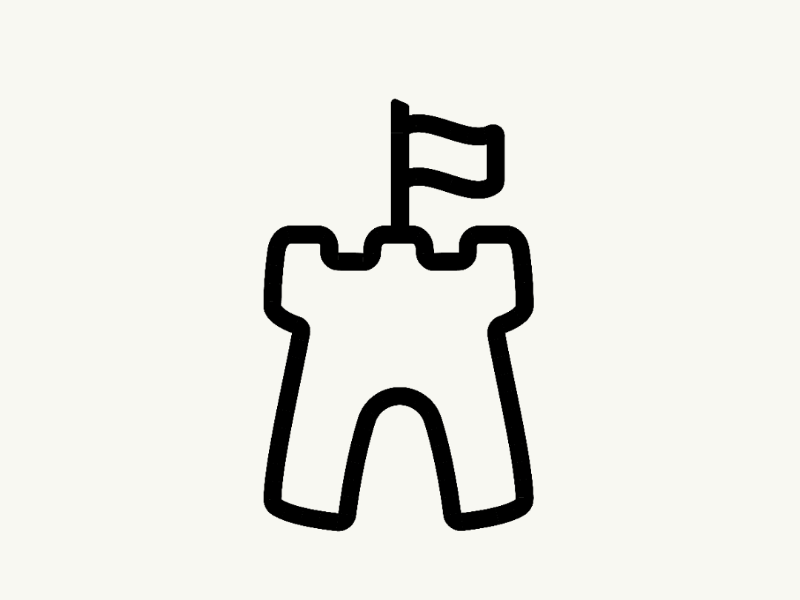 Castle icon graphicdesign illustration vector vectober inktober