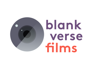 Blank Verse Films design vector typography logo illustration branding