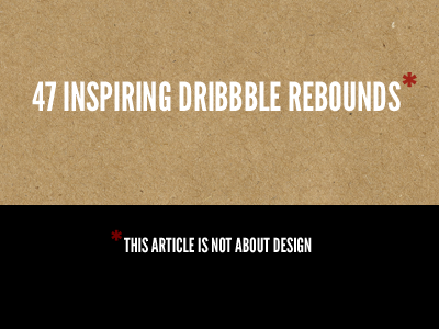 47 design lists rebound