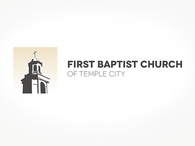 First Baptist Church of Temple City church logo tower