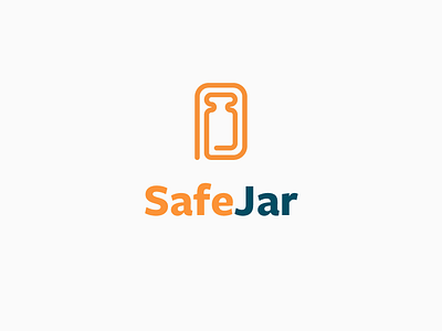 SafeJar brand jar logo rebound safe safety pin typehue