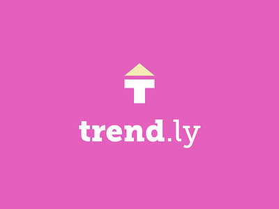 Trend.ly brand brandom logo pink trend typehue yellow