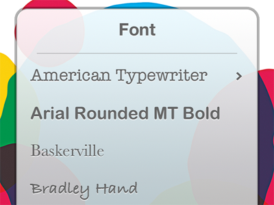 Font Selection