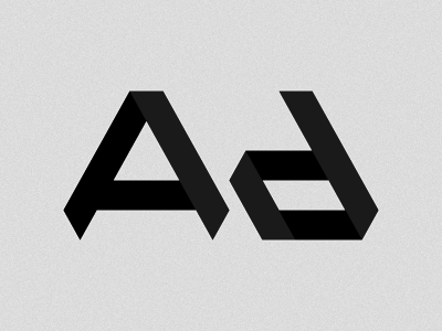 Personal Logo dark folded logo triangle