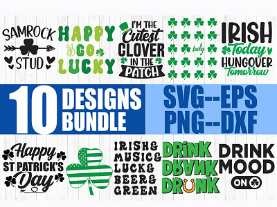 St Patrick's Day Svg T-shirt Bundle, Svg cut file, crafts svg