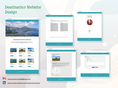 Destinations Website Design design destination final landingpage ui website