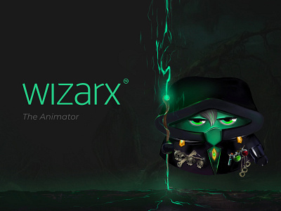 Wizarx™ character design illustration