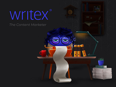 Writex™ character design design illustration