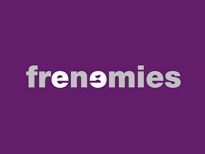 Frenemies Logo brand branding concept design entertainment identity logo logotype symbol typography