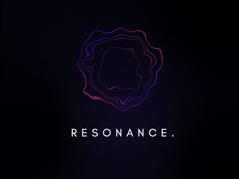 R E S O N A N C E . 3d aesthetic branding concept design gif graphic design illustration inspiration motion motion graphics neon radiant resonance retro sound theme void waveform waves