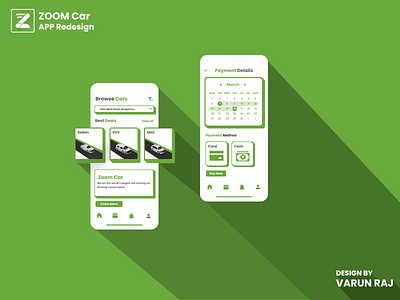 Zoomcar app redesign