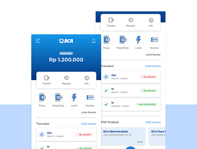 BCA Mobile Banking mobile mobile app mobile app design mobile banking mobile design mobile ui