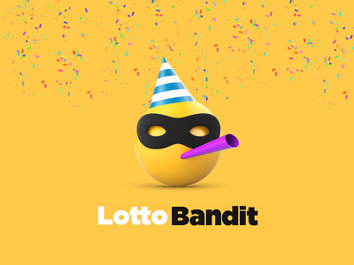 Lotto Bandit Visual ID design illustration logo