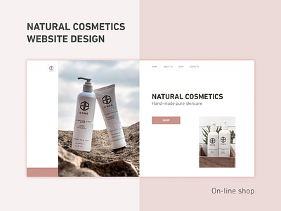 Natural cosmetics website design