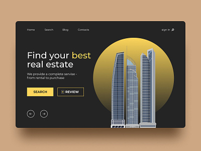 Real Estate Website design design estate landing page real realestate site ui uidesign uiux web webdesign website
