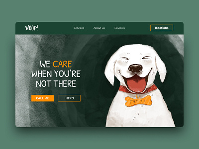 Website design for dog's sitters service