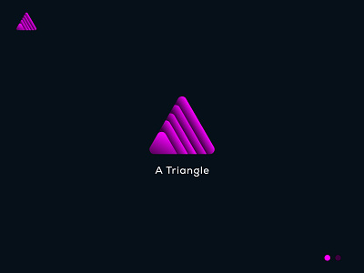 A Triangle logo a logo branding design graphic design illustration logo logo design logo maker minimalist logo modern logo triangle logo typography vector