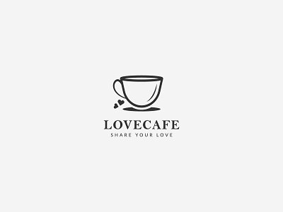 LoveCafe logo branding cafe logo design graphic design illustration logo logo design logo maker lovecafe lovecafe logo minimal logo minimalist modern logo restaurant logo vector