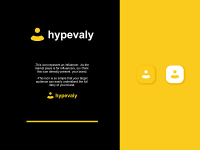 Hypevaly Logo branding design influencer influencer logo logo logo design logo mark modern logo vector