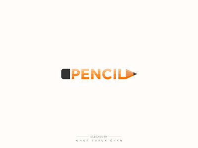 Pencil logo - minimalist branding design graphic design logo logo design minimalist logo modern logo pen pen logo pencil pencil logo vector