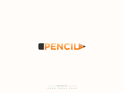 Pencil logo - minimalist