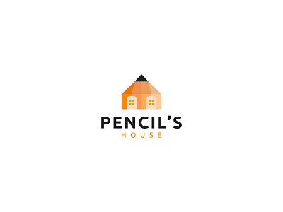 Pencil's House - Minimalist branding design graphic design illustration logo logo design logo idea minimalist modern logo pencil pencil logo vector