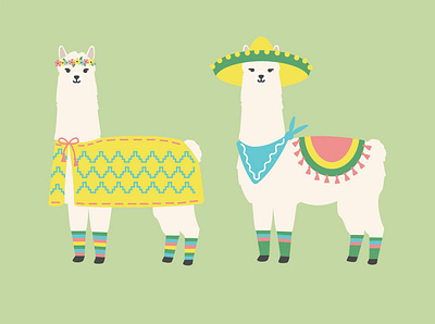 Alpacas alpaca animals illustration vector