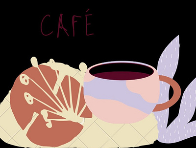 café design illustration ui ux