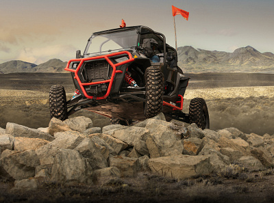 Desert UTV Comp composite compositing design graphic design matte painting photo retouching photography