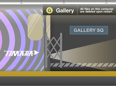 TIMARA Gallery Space Desktop Background art brand branding design graphic illustration vector