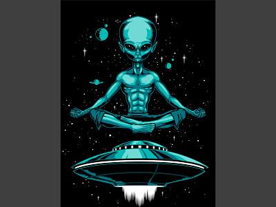 Meditating Alien