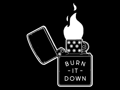 Burn it Down design graphic design illustration vector