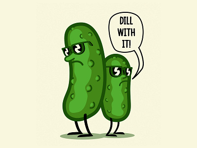 Dill with It design graphic design illustration vector
