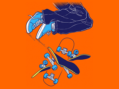 Kickflip design graphic design illustration skateboard vector