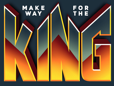 Make Way for the King crown design graphic design illustration king vector