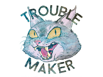 Troublemaker design graphic design illustration vector