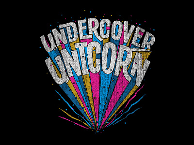 Undercover Unicorn design graphic design illustration vector
