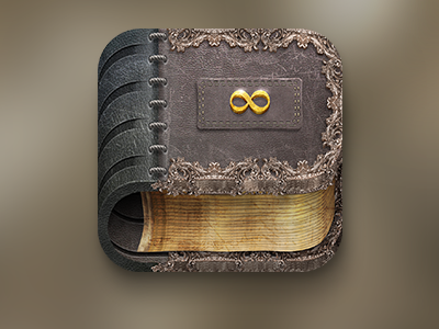 Old Book iOS Icon V2 book gold icon ios metal old silver