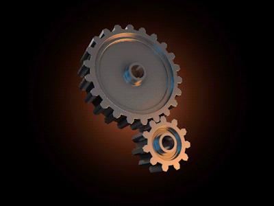 Gears animation gears lights mechanic