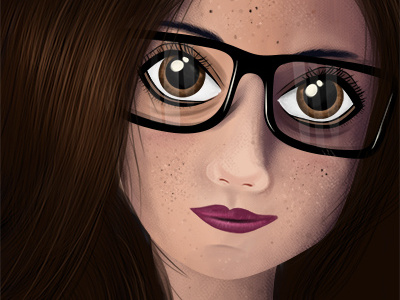 Hey Girl comic digital painting girl