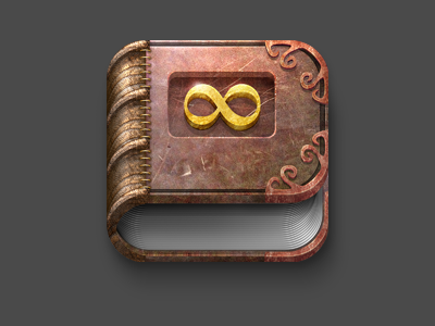 Old Book iOS Icon book gold icon infinity ios iphone