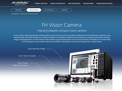 OMRON Robotics Solution - FH Vision Camera microsite robotics