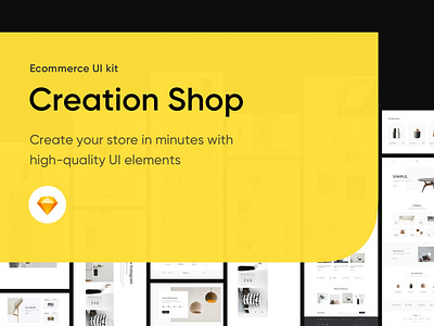 Creation Shop UI Kit 230 blocks