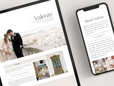 The Valente - Showit Theme Layout app branding design elements flat showit design showit theme showit website template ui ux web website website design