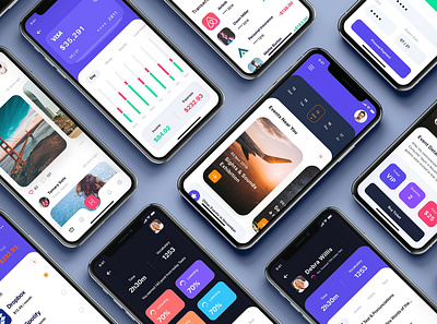 Neon - Multipurpose Card-based UI Ki app app design app designer app screen app template branding card design elements flat ui ui kit ui kit design ui kit template uidesign ux web